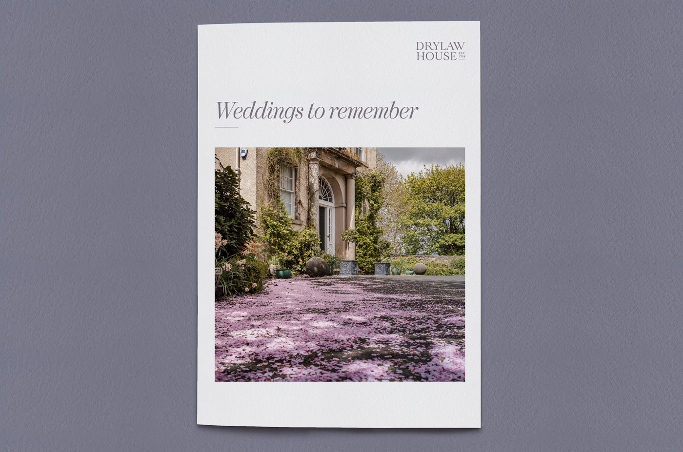 Drylaw House weddings brochure cover