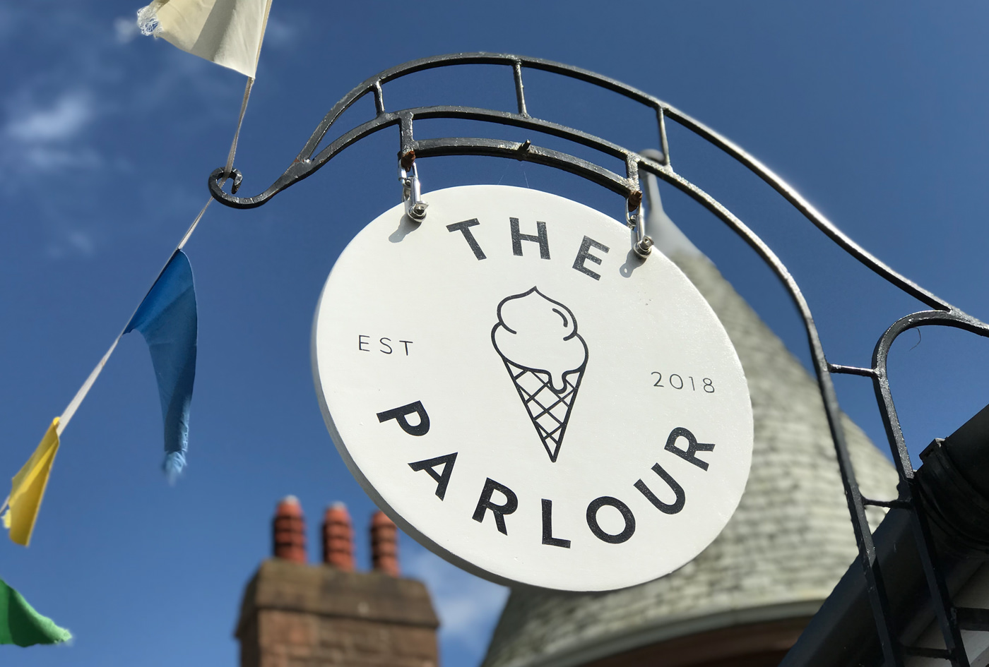 The Parlour hanging signage
