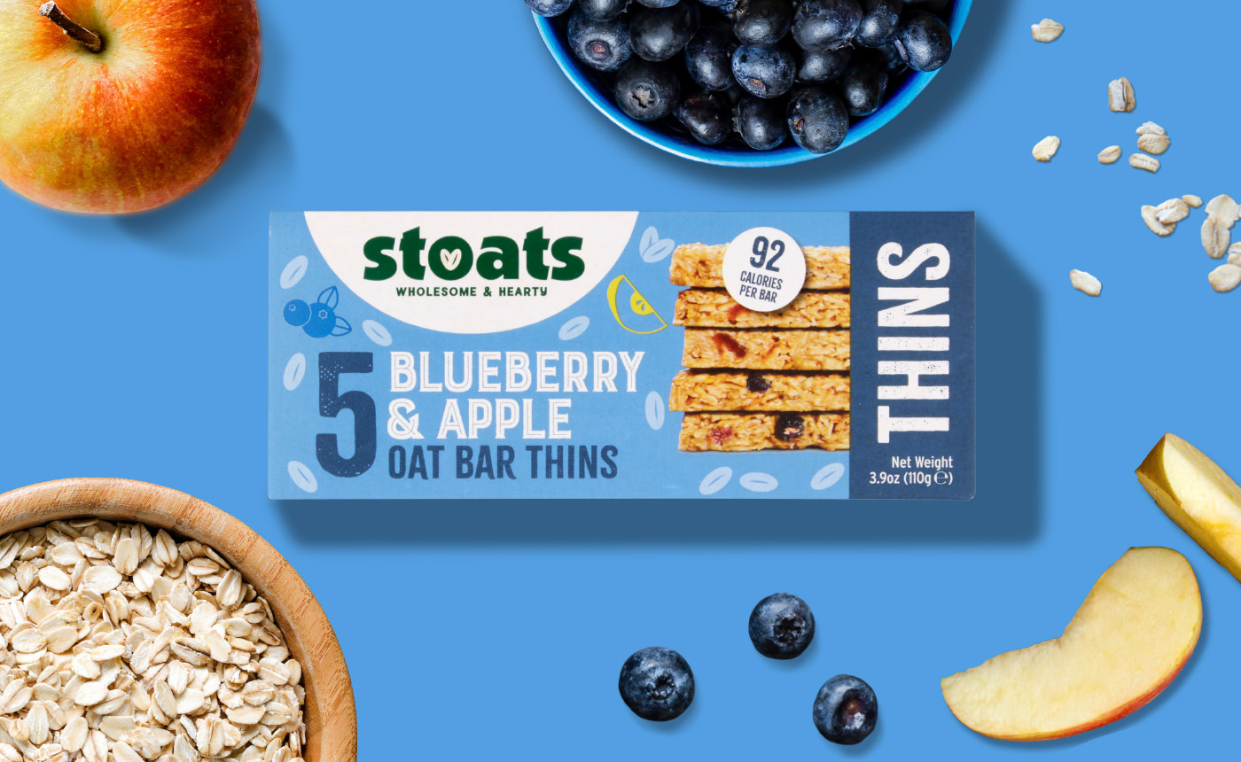 Stoats Blueberry & Apple bars